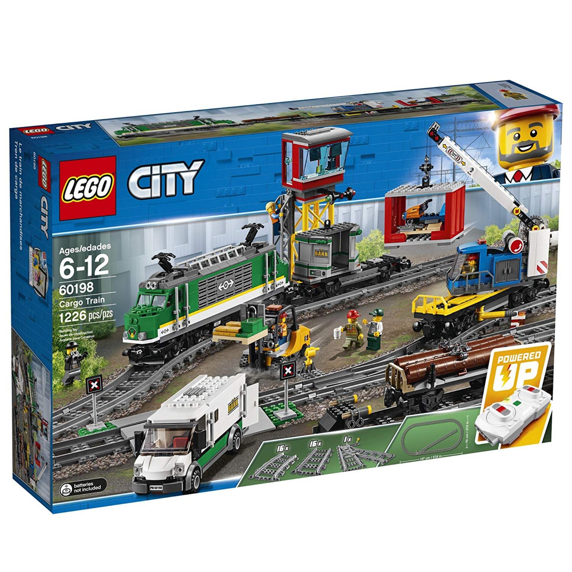 LEGO City 60198 Cargo Train (1226 Pieces) Mainan Bangunan Mainan untuk  Anak-anak Blok Bangunan Set - Main Image
