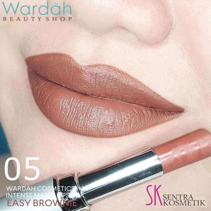 Wardah INTENSE MATTE LIPSTICK 05 - Easy Brownie | Lazada