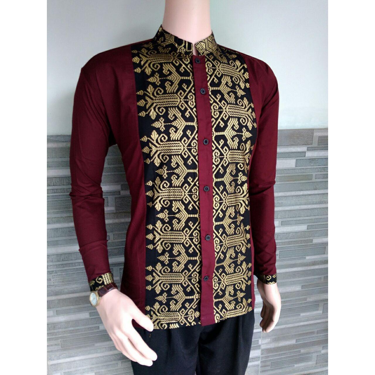 Ak 150 Kemeja Pria Panther Maroon Akiko Fashion Daftar Harga Source Baju koko .