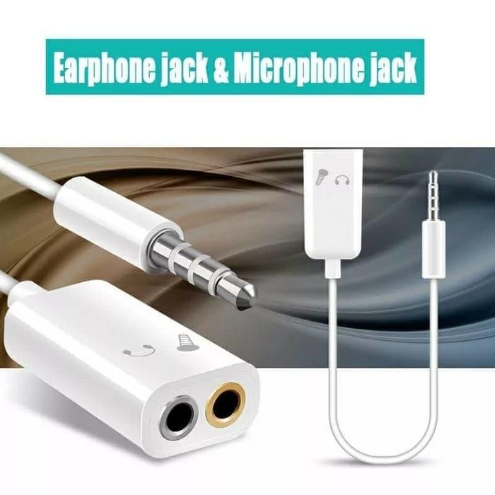 Kabel Audio Splitter (Mic \u0026 Earphone 
