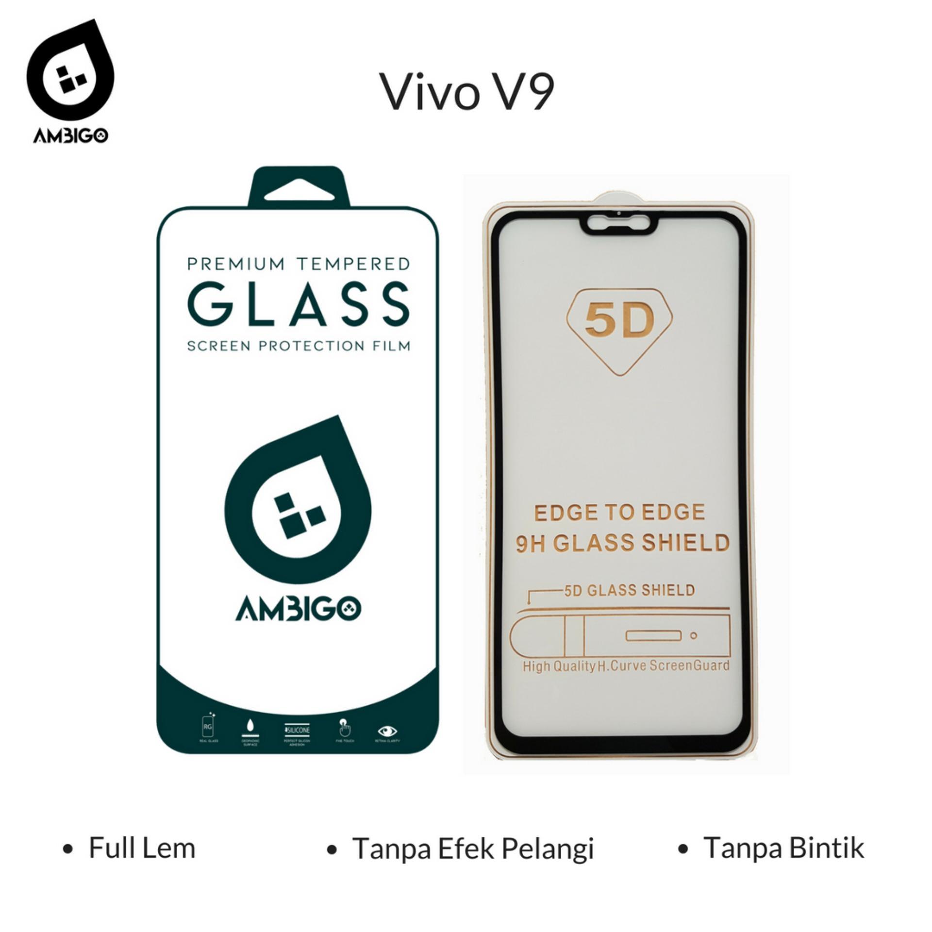Kelebihan Tempered Glass 5d Full Cover Warna Anti Gores Kaca Full Tempered Glass 5D Full Cover Warna Anti Gores Kaca Full Lem Untuk Vivo V9