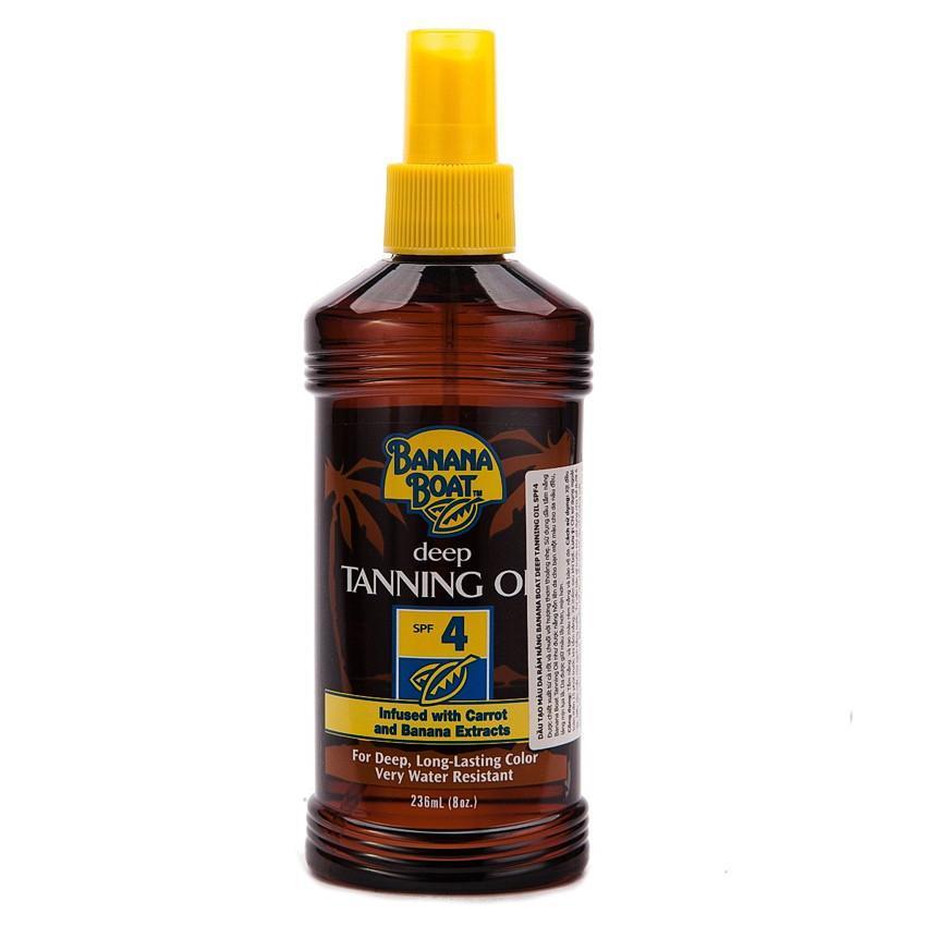 banana boat tanning spray spf 4