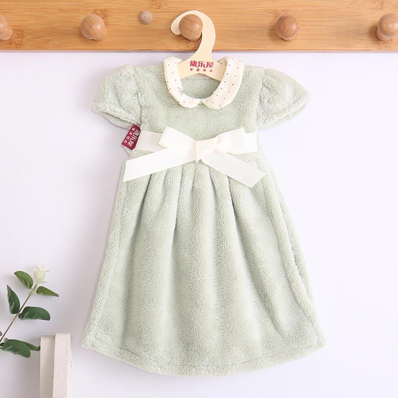 Đáng Yêu Hàn Quốc Dạng Treo Khăn Khăn Mặt Nhung San Hô Khăn Bếp 100% Cotton Sáng Tạo Dày Hút Nước