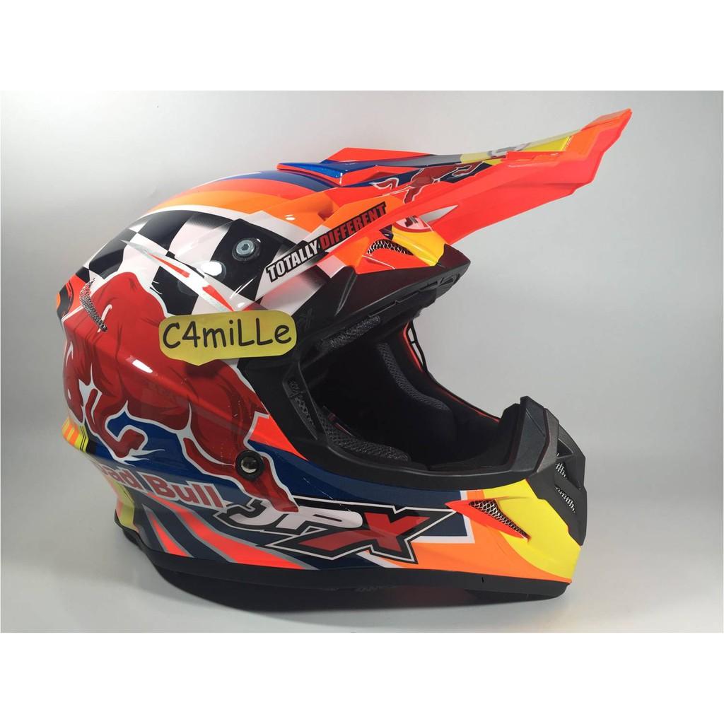 HELM JPX CROSS X8 ROAD BULL FLUORESCENT 