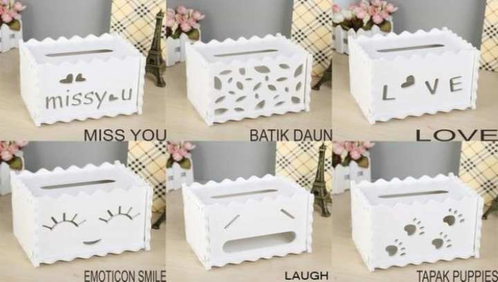 Tempat tissue Kotak Tissue tissue box vintage DIY M28