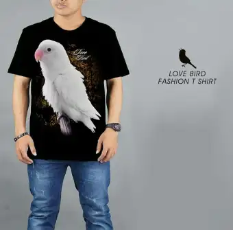 Kaos Burung Lovebird Albino Putih Keren Lazada Indonesia