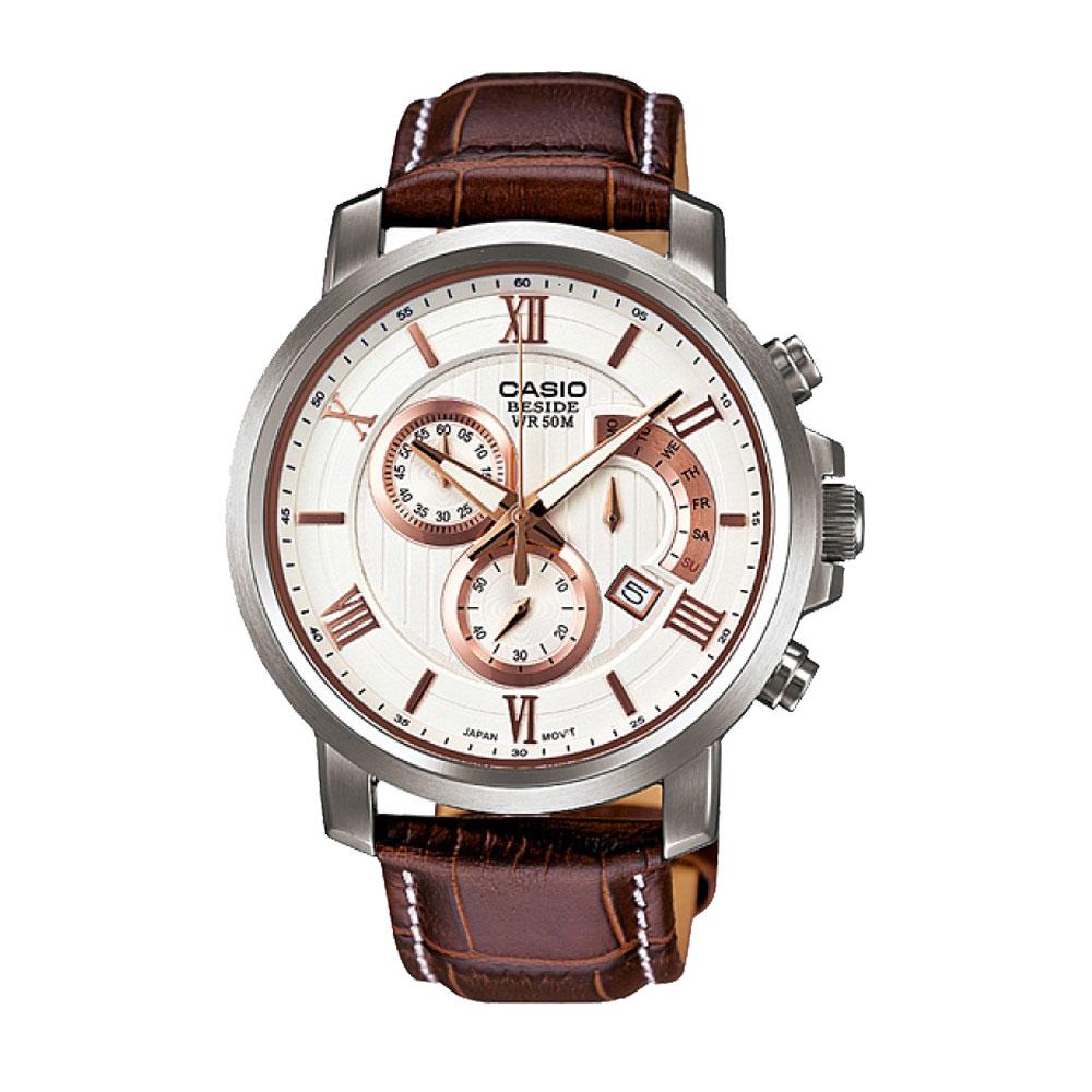 Casio Edifice BEM-507L-7AVDF Series Chronograph - Jam Tangan Pria Leather  Strap | Lazada Indonesia