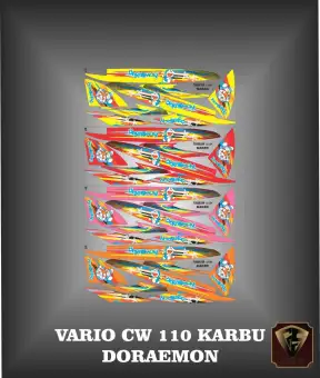 Stiker Striping List Motor Vario 110 Karbu Doraemon Lazada Indonesia