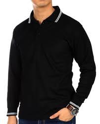 baju kaos lengan panjang polo pria hitam murah.sejahtera99