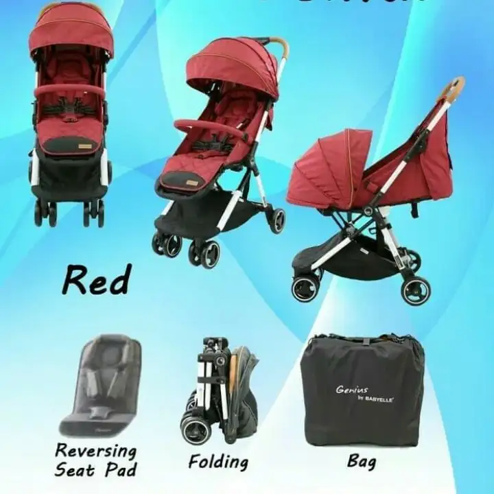 Stroller Baby Elle Genius Kereta Dorong Bayi Terbaru Stroler Empuk Nyaman Bisa Lipat Kecil Lazada Indonesia