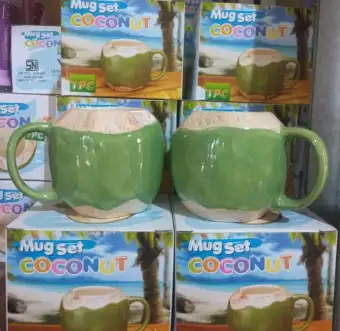 Mug Cangkir Gelas Unik 3d Kelapa Muda Lucu