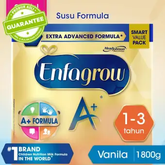 Enfagrow A+ 3 Vanila - 1800g - Susu Formula Pertumbuhan Batita