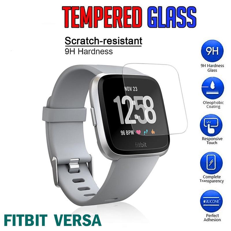 1 Miếng/2 Miếng Bảo Vệ Màn Hình Fitbit Versa Kính Cường Lực Bảo Vệ Siêu Mỏng (Có Bao Bì)