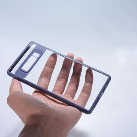 Wonderful Toy Fashion Shockproof Clear Ultra Thin TPU+PC Case Cover Rigid Transparent Back Cover Anti-scratch Protective Case for Samsung Galaxy Note 8