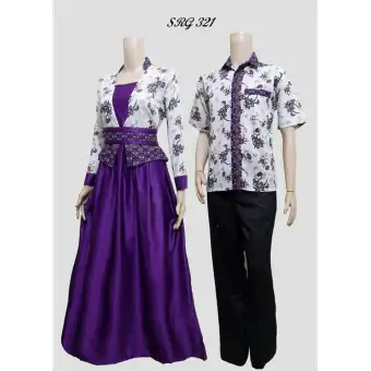 TERMURAH - Baju Batik / Batik Couple / Batik Sarimbit SRG 321 Ungu