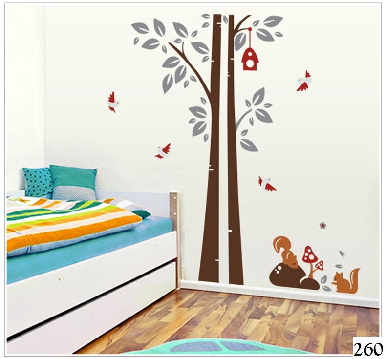 Rp50.000Wallsticker / Wall Sticker / Wallstiker / Wall Stiker / Stiker Dinding / Hiasan Dinding 260 Dua Pohon