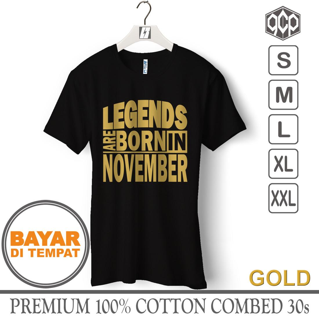 Kaos Distro T-Shirt Pria BULAN LAHIR NOVEMBER - GCP11