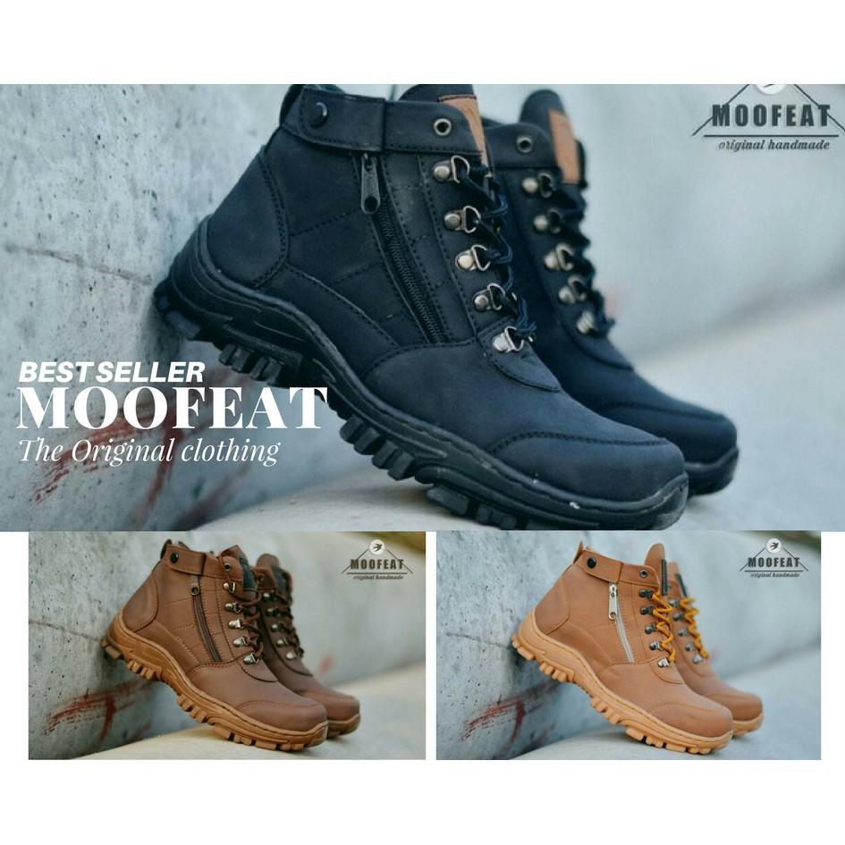 Promo Moofeat Elastico Men Boots Work & Safety Boots Sepatu Pria Klasik Boots Murah