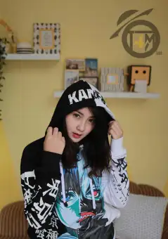 Tky Sweater Anime Tokyo Ghoul Kaneki Ultimate Hitam Putih Jaket