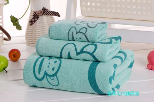 Hoạt Hình Khăn Tắm Bộ Khăn Khăn Trẻ Em Ba Người Lớn Áo Ngực Hơn 100% Cotton Hút Nước Quà Tặng Có Thể Được Trang Bị Với Hộp Quà Tặng