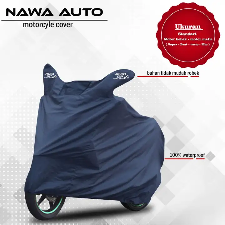Nawa Auto - Cover Motor Selimut Motor Sarung Motor - Untuk Motor Bebek Dan Matic Kecil - Navy