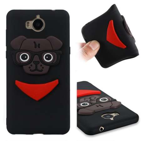 นุ่มเคสสำหรับหัวเหว่ย Y5 2017 3D น่ารักการ์ตูนสุนัขกรอบซิลิโคลนกันกระแทก - INTL