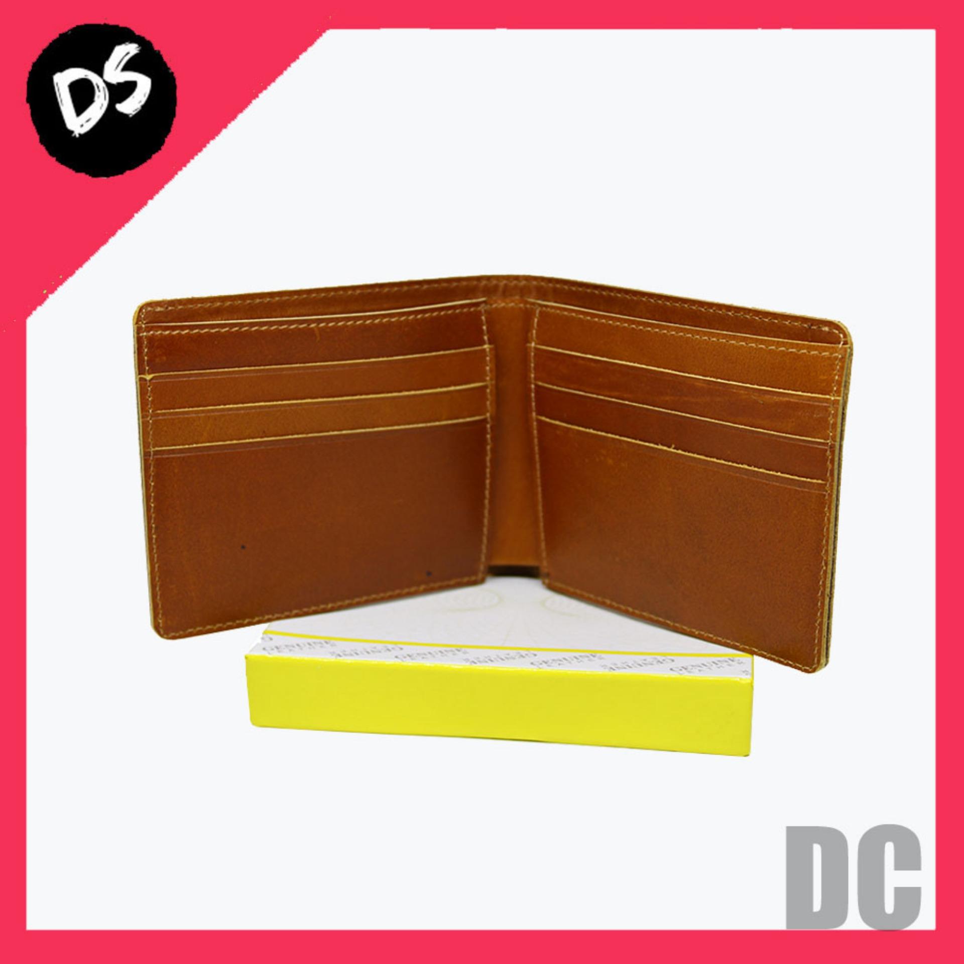 Dompet Kulit Pria Asli Coklat Fashion Korea Import Termurah