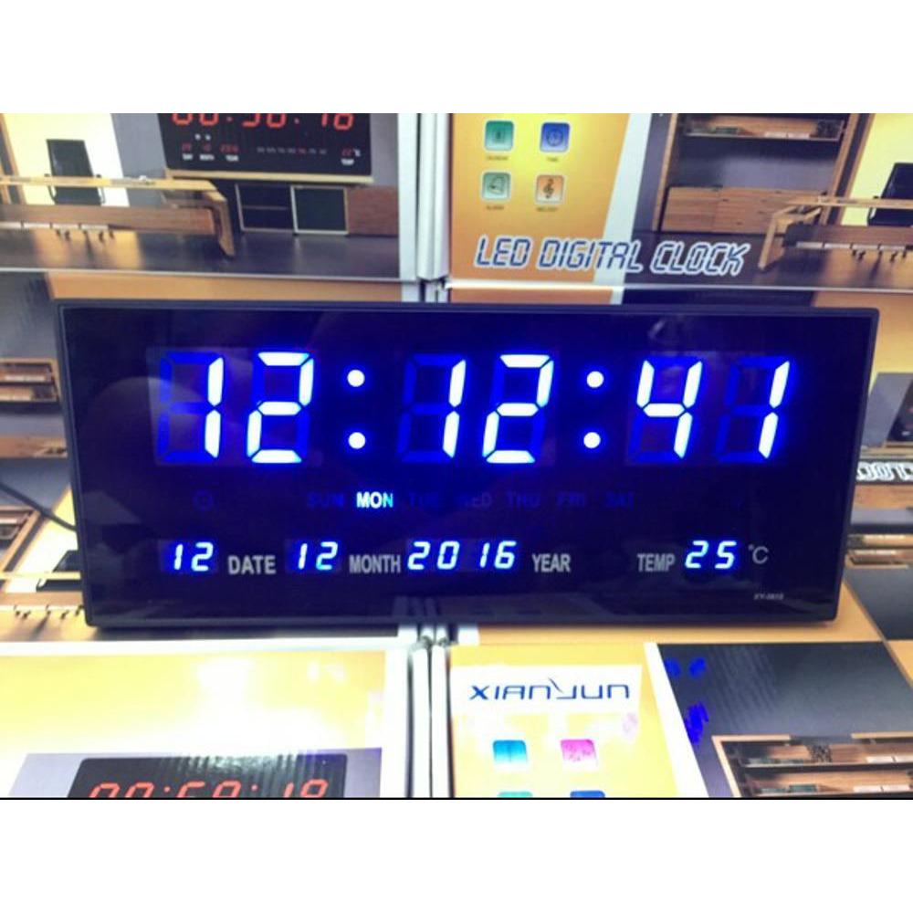 Jam digital LED 50 cm jam dinding dekorasi rumah papan jam led yang