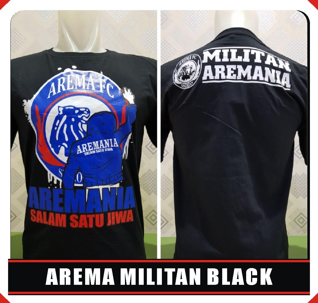 KAOS DISTRO AREMA MILITAN BLACK