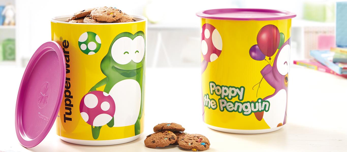 Poppy Tupperware Tupperware Playful Poppy Canister 2 Liter | Lazada Indonesia