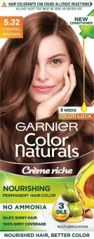 Box Besar Garnier Color Naturals Caramel Brown Pewarna Rambut Coklat Caramel No 532