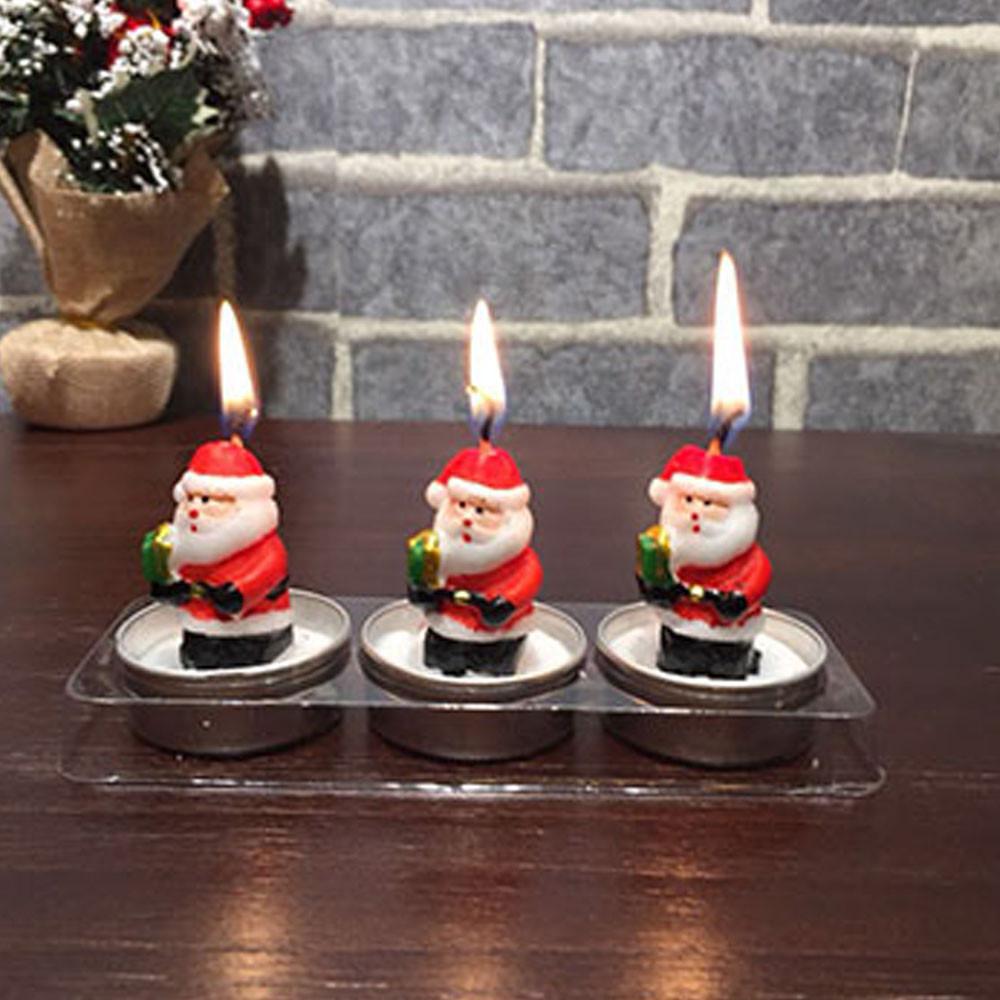 【free shipping】Christmas Candles Santa Claus Snowman Birthday Christmas Party Decoration Candle