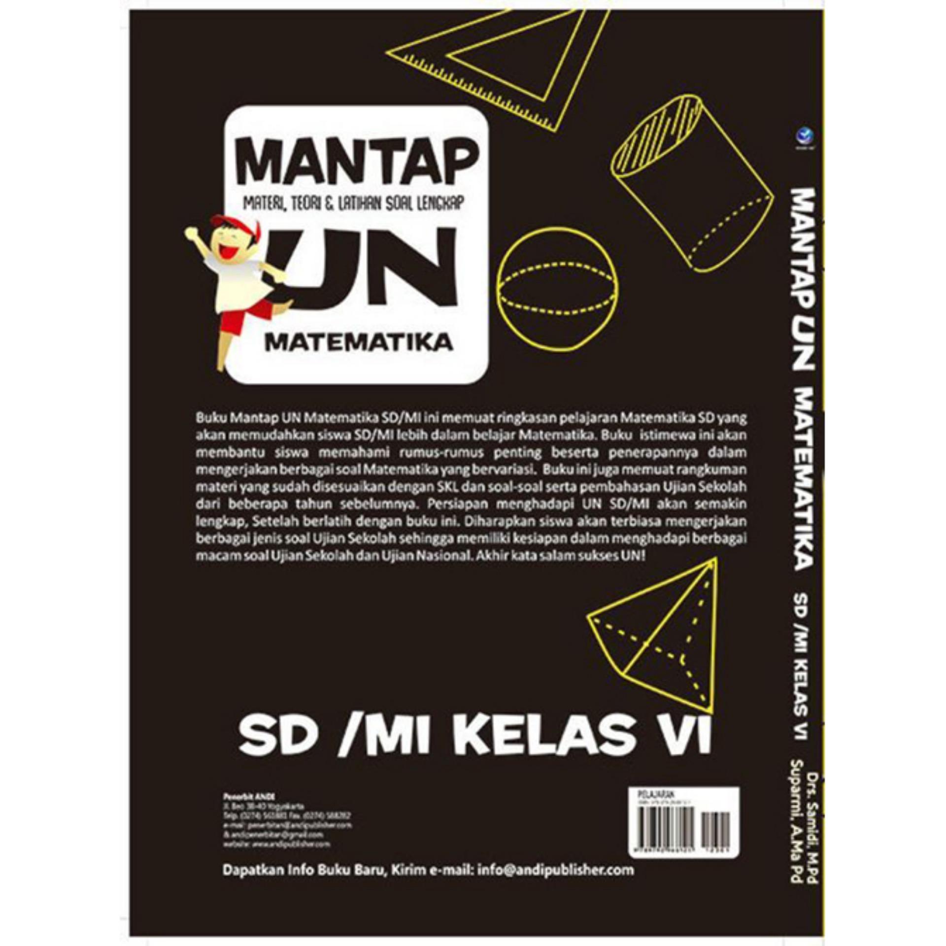 Mantap Un Matematika Sd Mi Kelas Vi Materi Teori Dan Latihan Soal