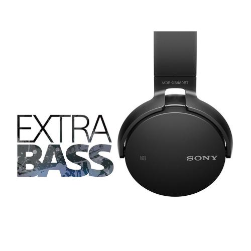 Sony Bluetooth Headphone Extra Bass MDR-XB650BT Black