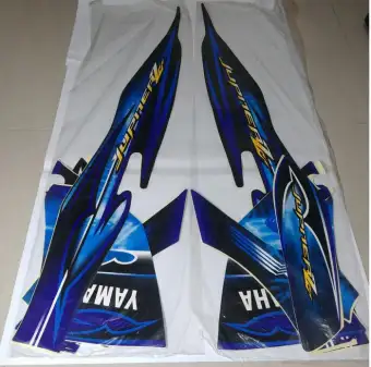 Stiker Bodi Lis Body Striping Jupiter Z 2008 Cw Hitam Biru