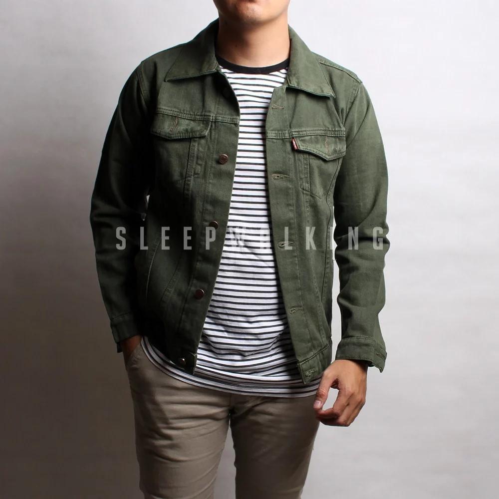 jaket denim army