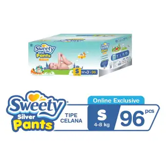 Sweety Popok Silver Pants S 3x32 [Special E-commerce Packaging]