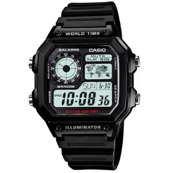 jam tangan casio illuminator world time