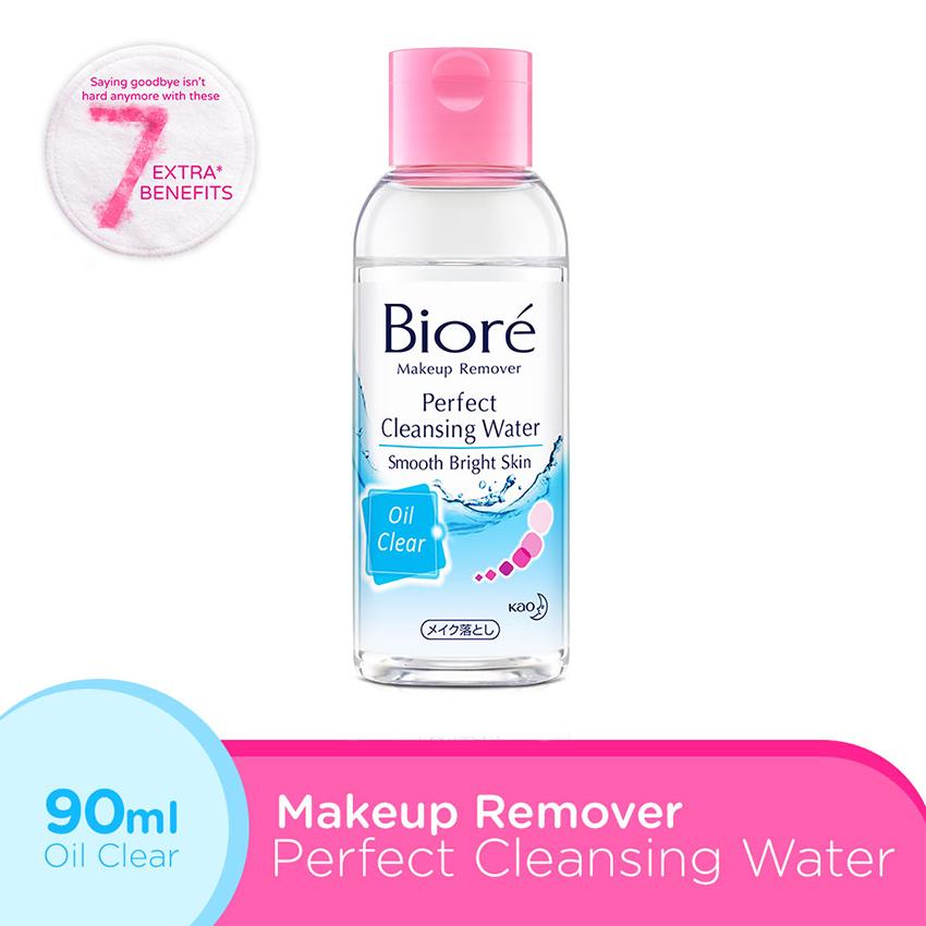 Biore Makeup Remover Perfect Cleansing Water Oil Clear 90 mL (Micellar