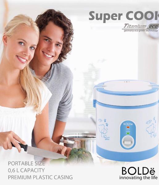 Super COOK Rice CooKeR MiNi 3 In 1 Bolde 0.6L Original Lazada Indonesia