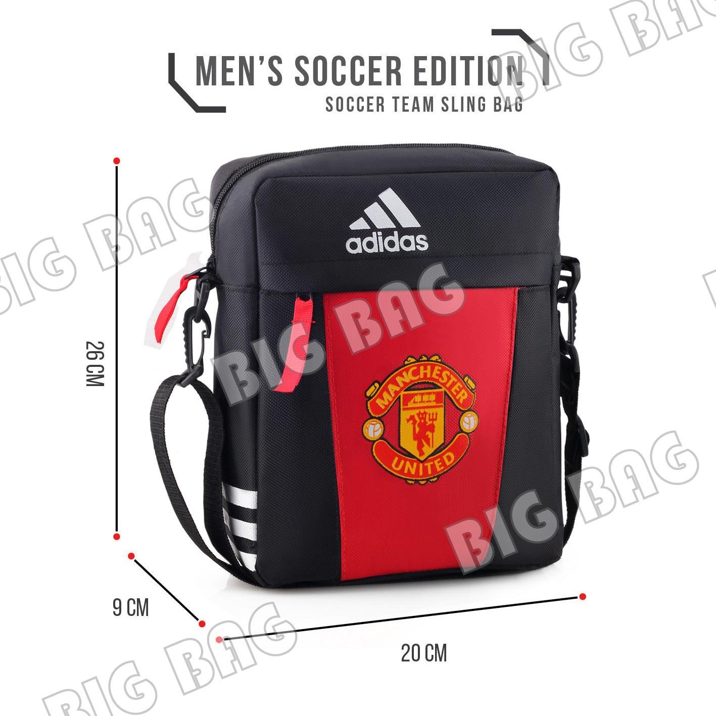 Tas Klub Bola Ransel Futsal Manchester United Kantong Laptop Tempat Tas Ransel Bola Sports Pria Adidas Bola Pria M U Chevrolet Laptop Backpack Red