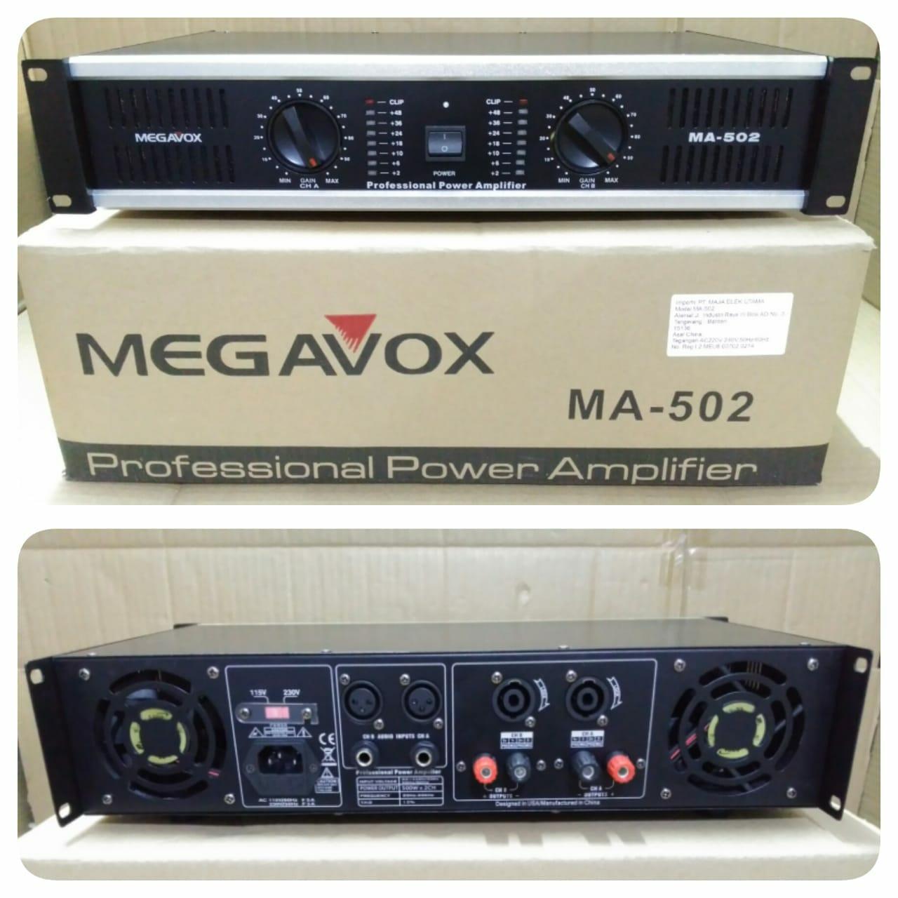 POWER AUDIO MEGAVOX MA 502 power sound 