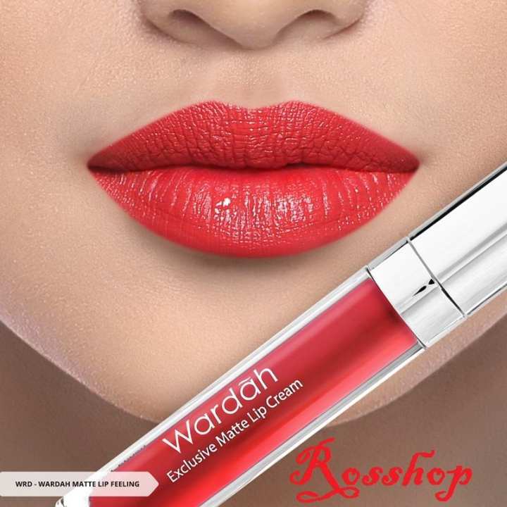 Wardah Exclusive Matte Lip Cream - 06 Feeling Red | Lazada