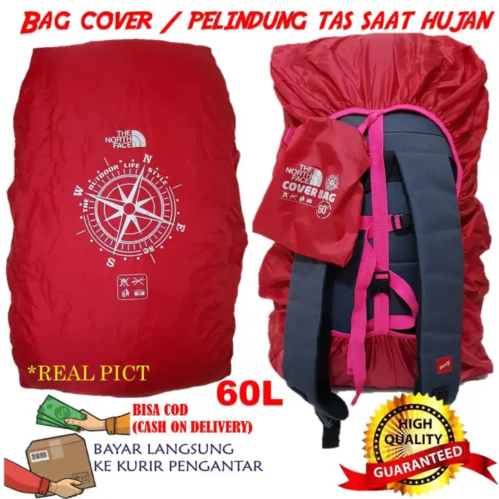 ... RANSEL New Source · Bag Cover Waterproof Jas Hujan Tas Raincoat Bag Sarung Pelindung Tas Rainproof Ukuran Besar 60L