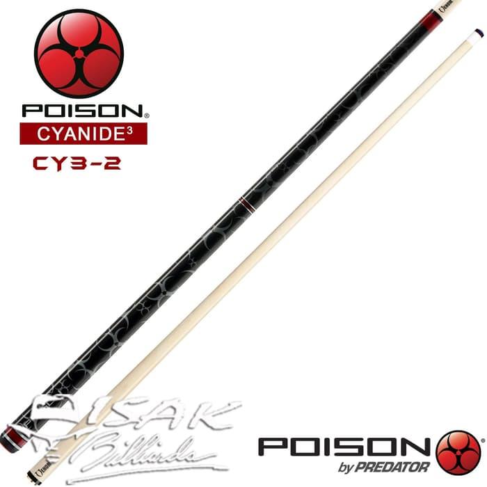 Poison Cyanide CY3-2 Cue - Billiard Stick Stik Biliar by