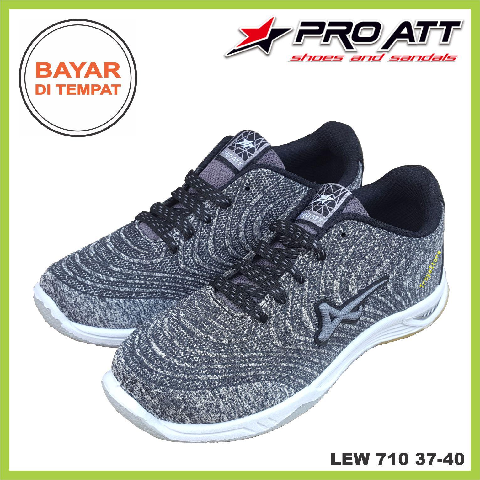 Ushoes U Perempuan Fahion Baji Sepatu Kets Sepatu Olahraga Abu RAJASEPATU PRO ATT Sepatu Wanita Murah Sneaker Sport LEW 710 High Quality Sepatu Olahraga Outdoor