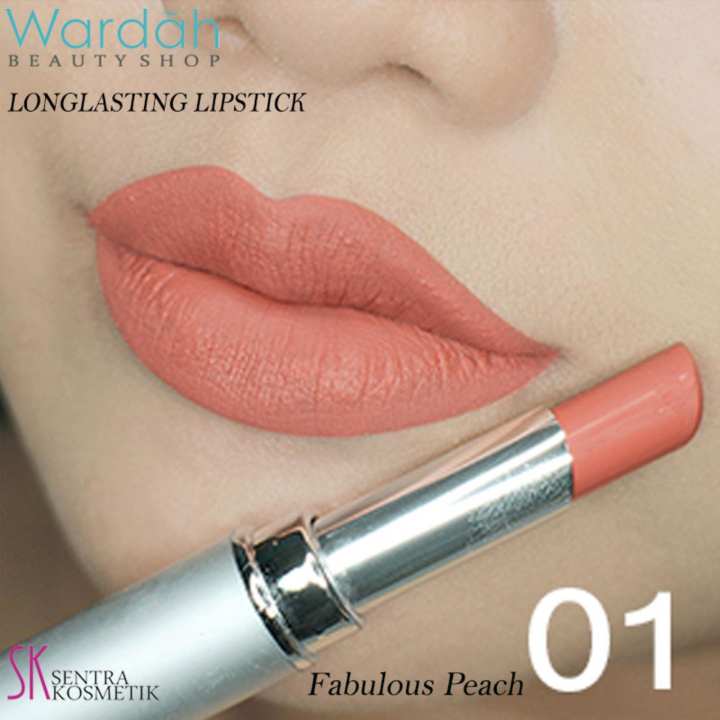 Wardah LONGLASTING Lipstick No.01 Fabulous Peach | Lazada