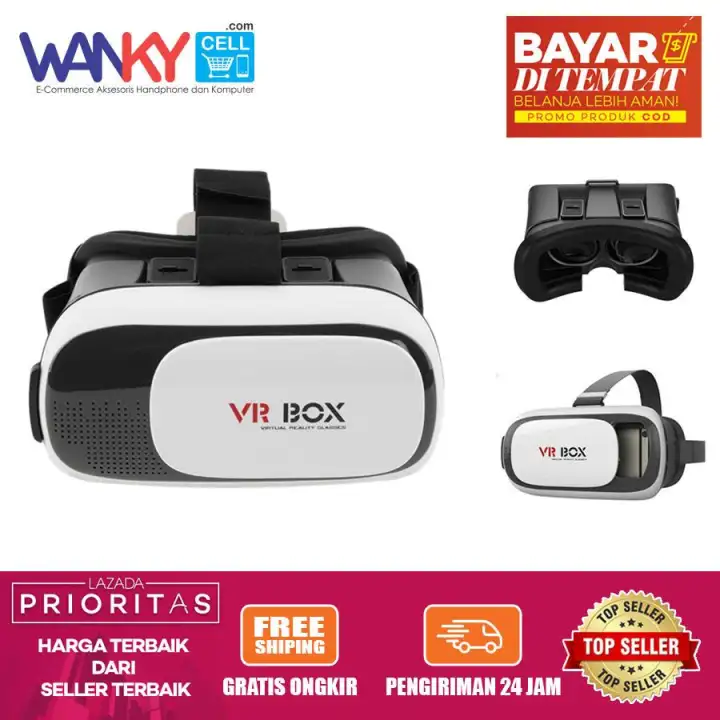VR Box Virtual Reality 3D Glasses For Smartphone - Putih