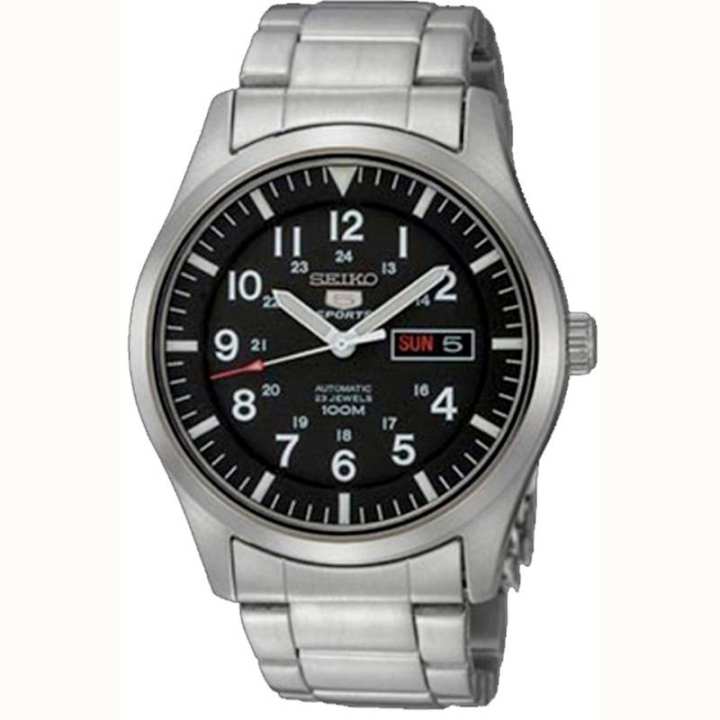 Seiko 5 Automatic Military Jam Tangan Pria - Silver