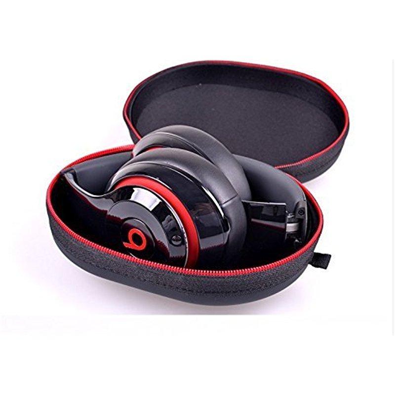 Wxxiwei Trade Matte Zipper Earphones Carrying Case for Beats by Dr.Dre Studio, Solo Wireless, Solo, Solo HD Over-ear Headphone Replacement Case Pouch Bag Box